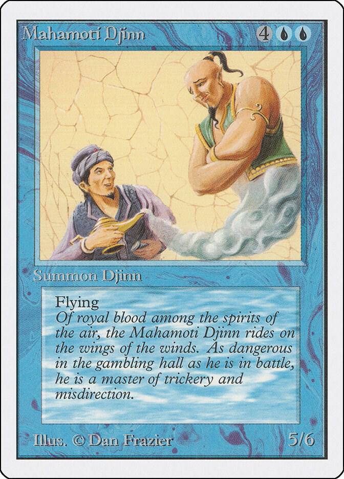 Mahamoti Djinn card from Unlimited Edition