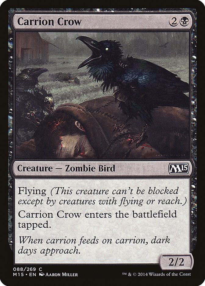 Carrion Crow 88 card from Magic 2015 (M15)