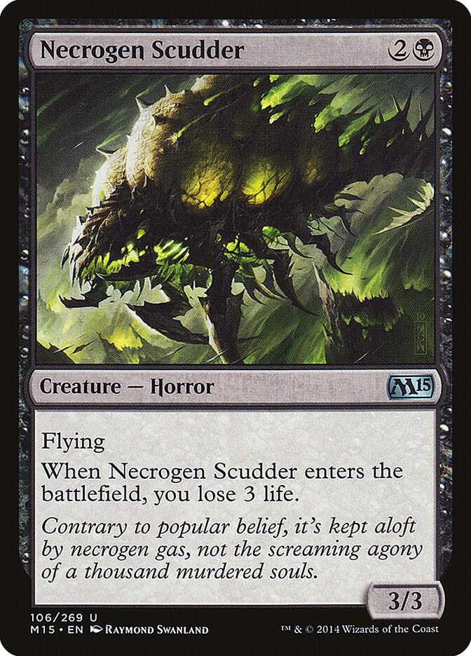 Necrogen Scudder 106 card from Magic 2015 (M15)