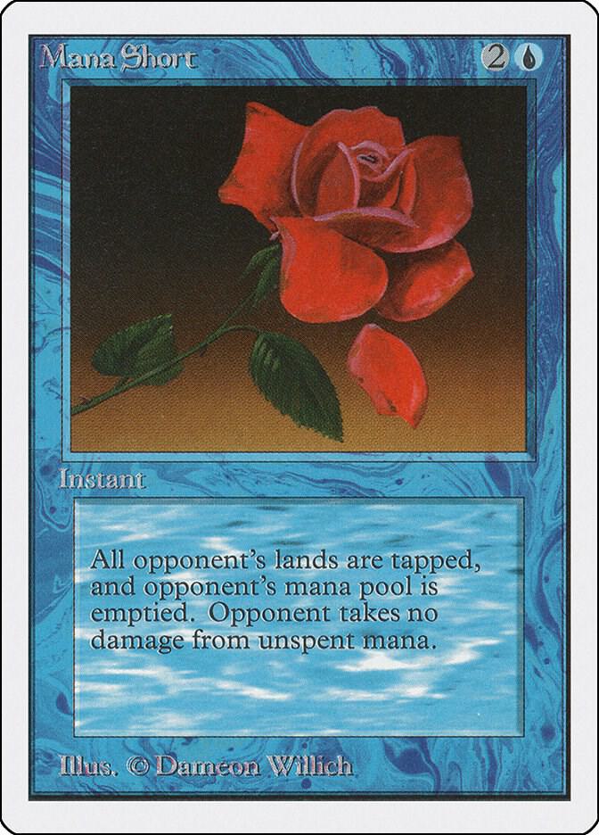Mana Short card from Unlimited Edition