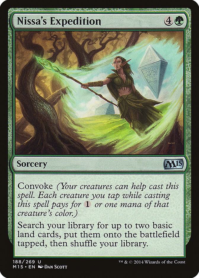 Nissa's Expedition 188 card from Magic 2015 (M15)