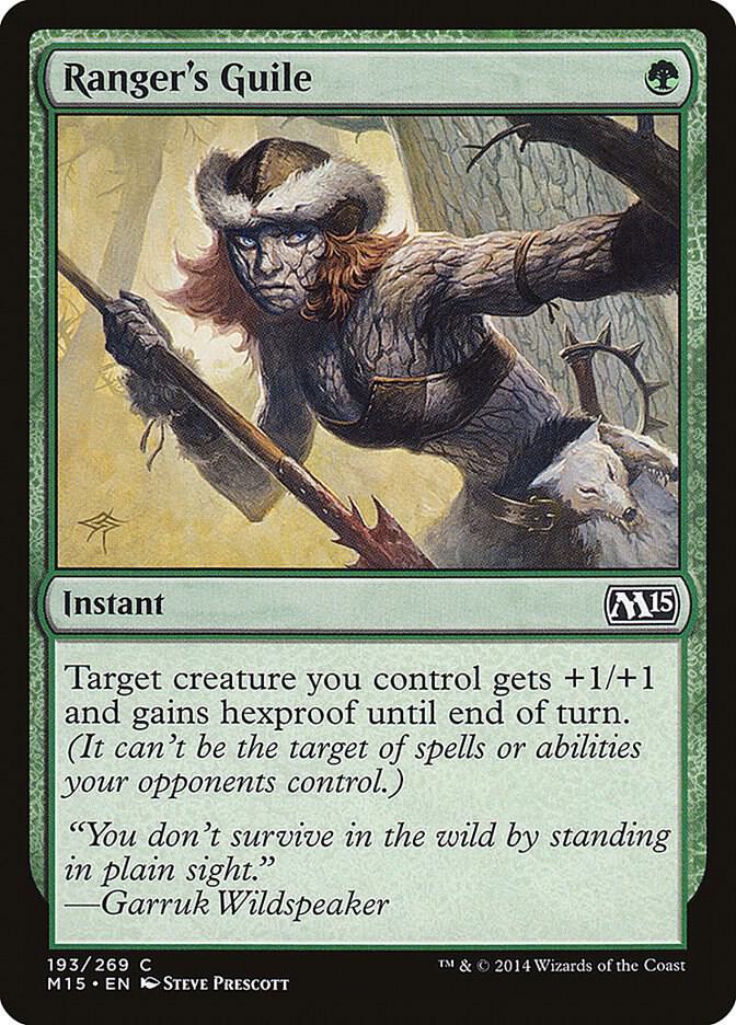 Ranger's Guile 193 card from Magic 2015 (M15)