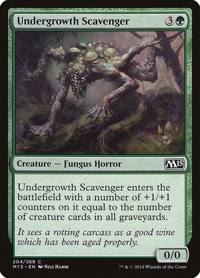 Undergrowth Scavenger 204 card from Magic 2015 (M15)