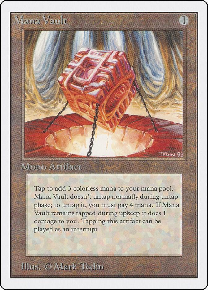 Mana Vault card from Unlimited Edition