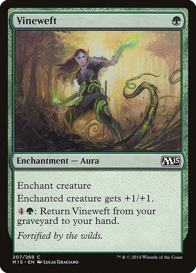 Vineweft 207 card from Magic 2015 (M15)