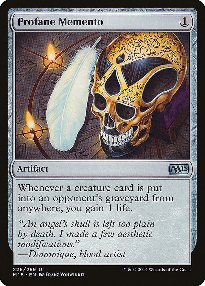 Profane Memento 226 card from Magic 2015 (M15)