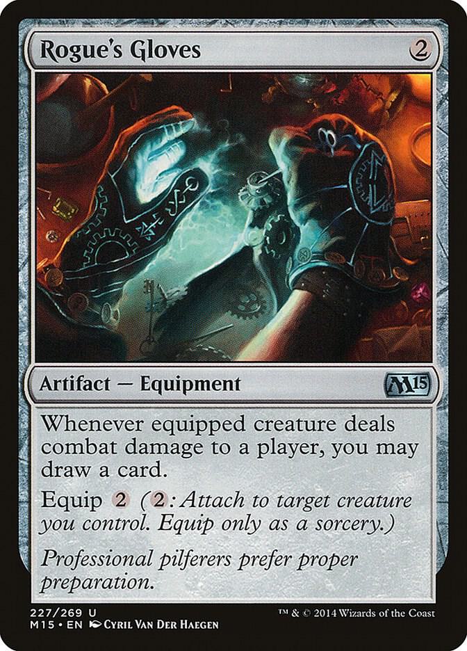 Rogue's Gloves 227 card from Magic 2015 (M15)