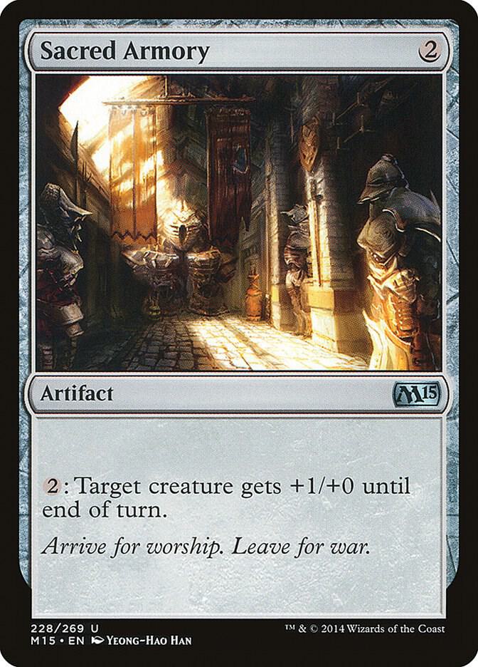 Sacred Armory 228 card from Magic 2015 (M15)