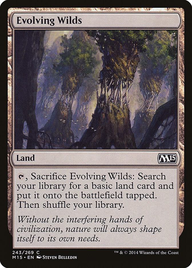 Evolving Wilds 243 card from Magic 2015 (M15)
