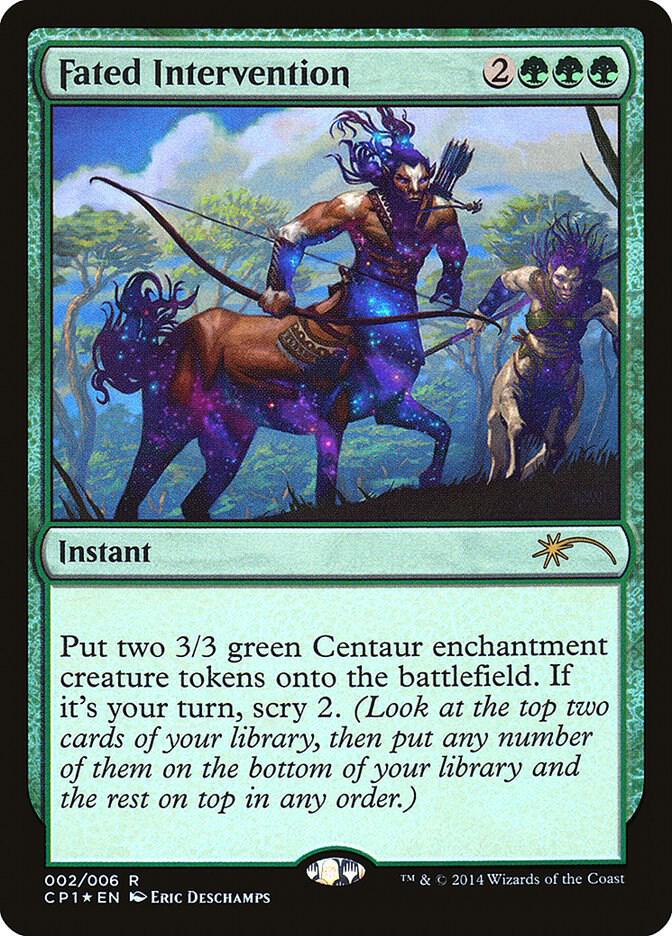 Fated Intervention 2 card from Unique and Miscellaneous Promos