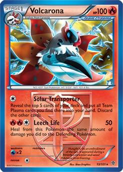 Volcarona - 13/101 (BW Plasma Blast) 013/101 card from Deck Exclusives
