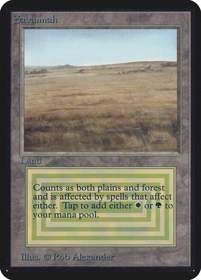 Savannah card from Alpha Edition