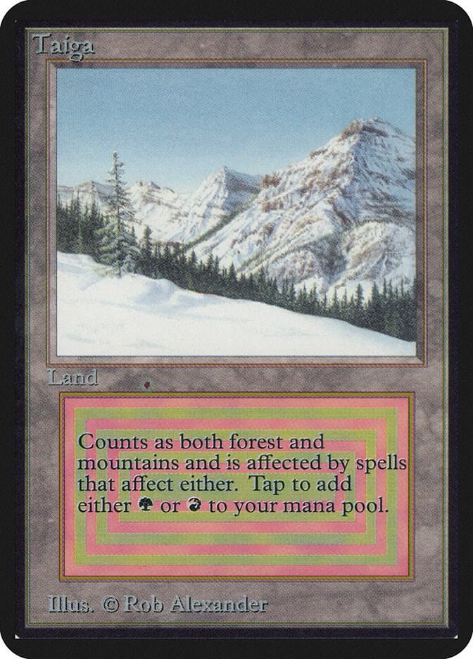 Taiga card from Alpha Edition
