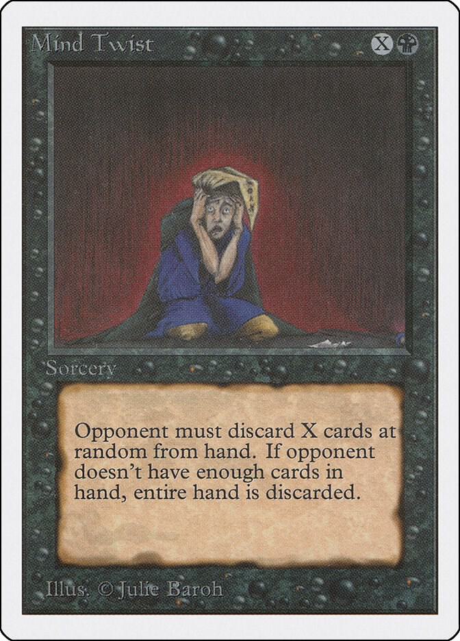 Mind Twist card from Unlimited Edition