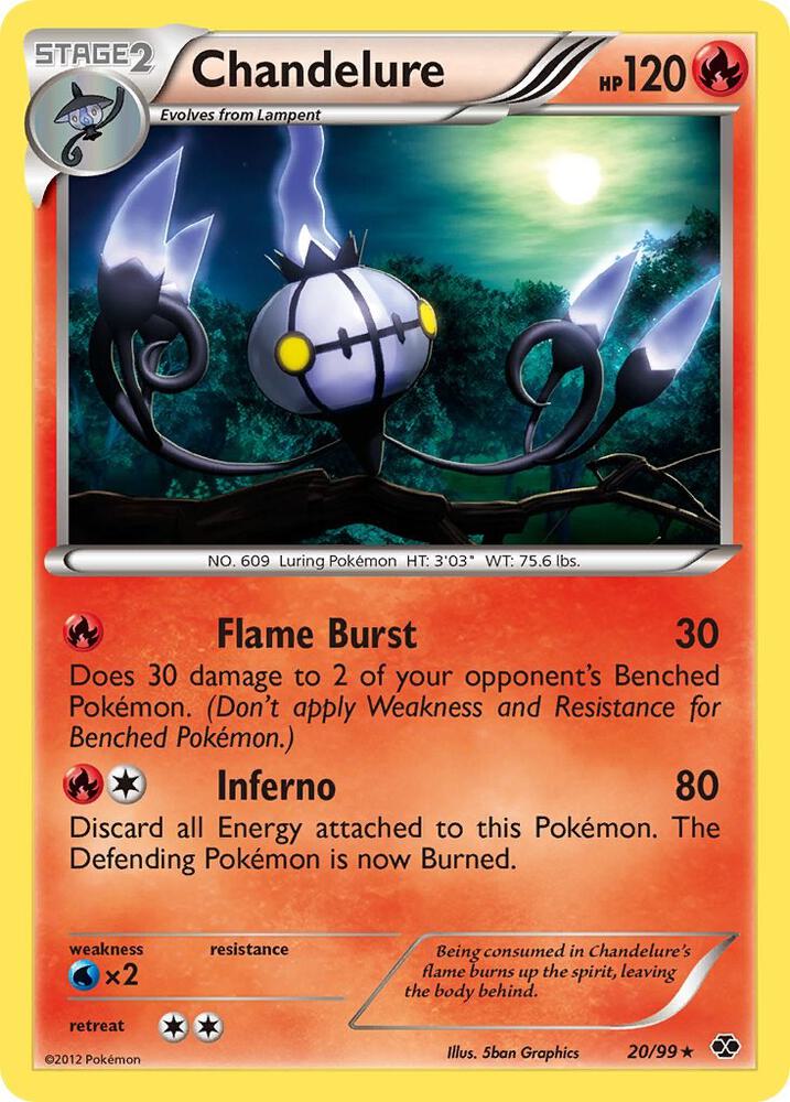 Chandelure 20/99 card from Next Destinies