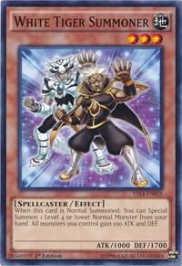 White Tiger Summoner YS14-EN019 card from Super Starter: Space-Time Showdown