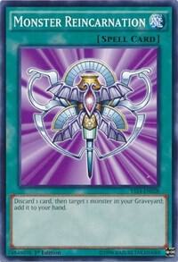 Monster Reincarnation YS14-EN028 card from Super Starter: Space-Time Showdown