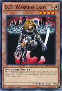 D.D. Warrior Lady YS14-ENA04 card from Super Starter: Space-Time Showdown Power-Up Pack