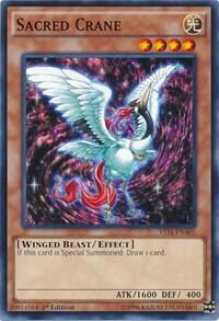 Sacred Crane YS14-ENA05 card from Super Starter: Space-Time Showdown Power-Up Pack