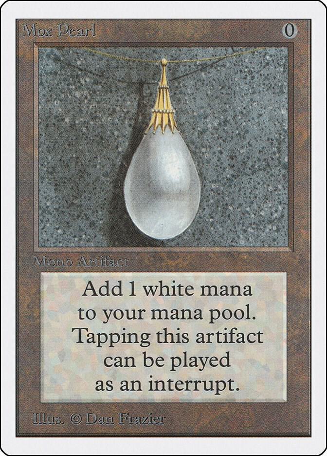 Mox Pearl card from Unlimited Edition