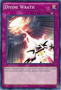 Divine Wrath YS14-ENA15 card from Super Starter: Space-Time Showdown Power-Up Pack