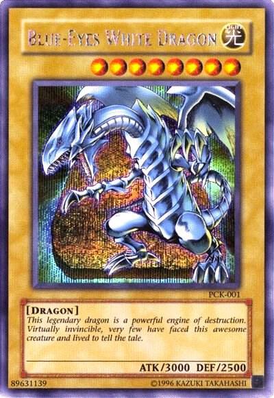Blue-Eyes White Dragon (Power of Chaos: Kaiba the Revenge) PCK-001 card from Yu-Gi-Oh! Video Game Promotional Cards