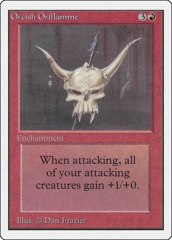 Orcish Oriflamme card from Unlimited Edition