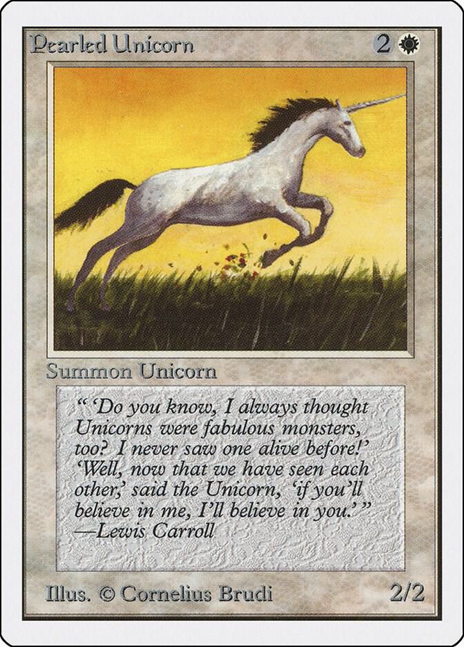 Pearled Unicorn card from Unlimited Edition