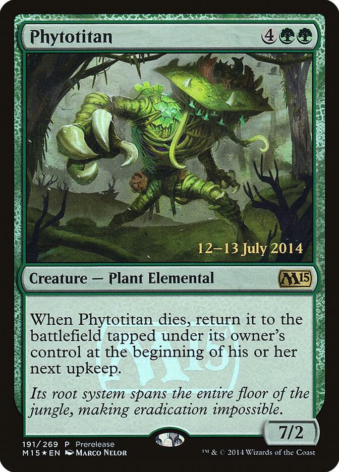 Phytotitan 191 card from Prerelease Cards