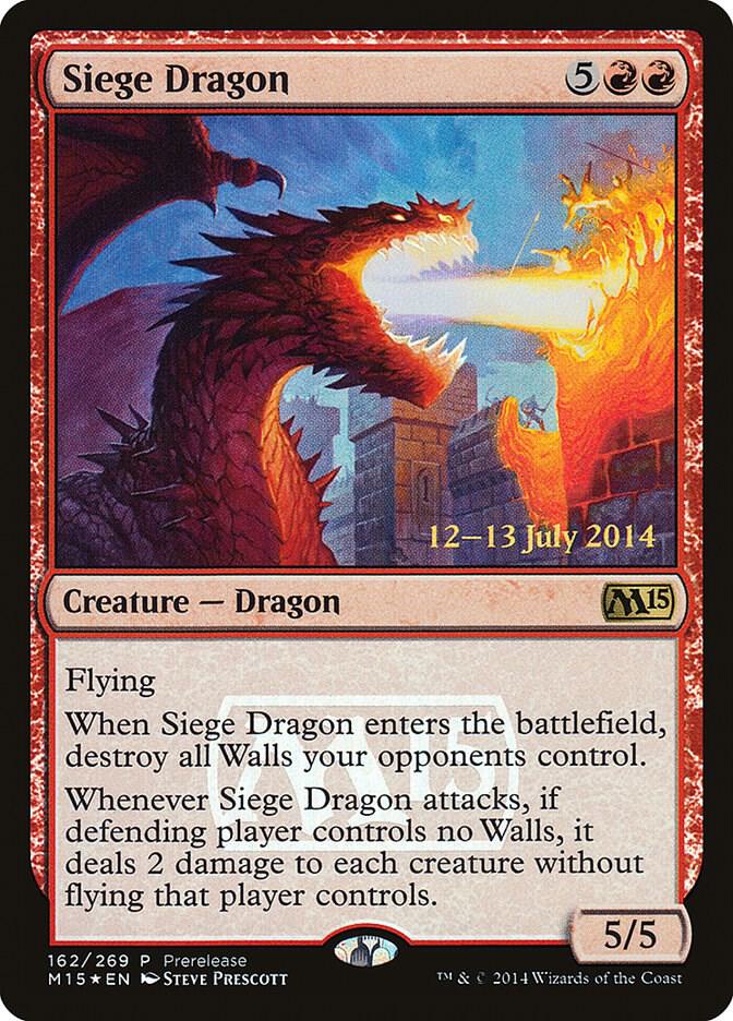 Siege Dragon 162 card from Prerelease Cards