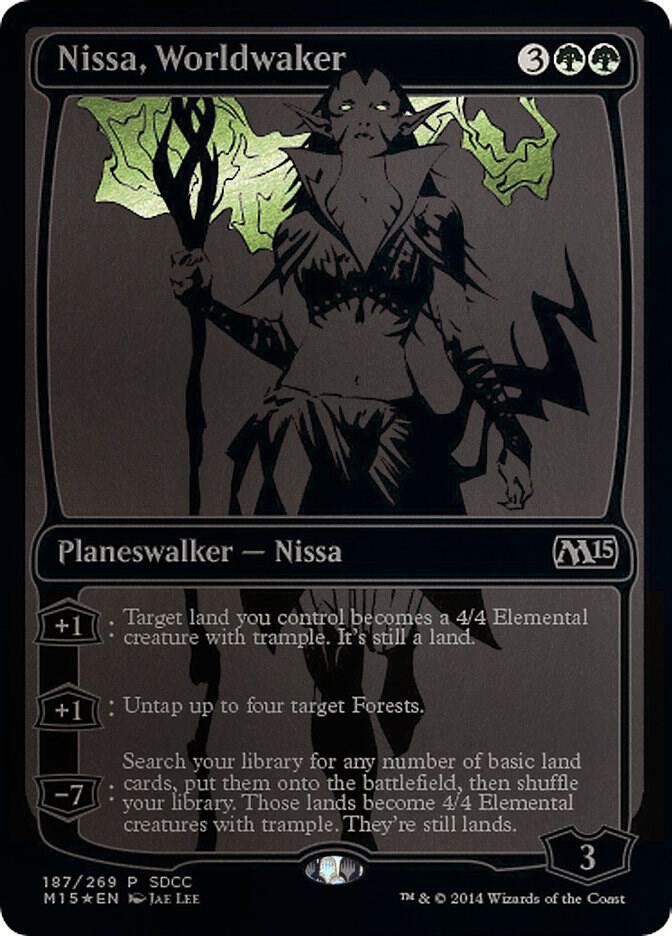 Nissa, Worldwaker (SDCC 2014 Exclusive) 187 card from Media Promos