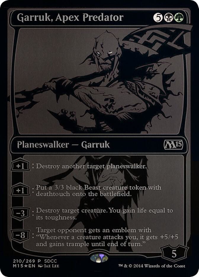 Garruk, Apex Predator (SDCC 2014 Exclusive) 210 card from Media Promos