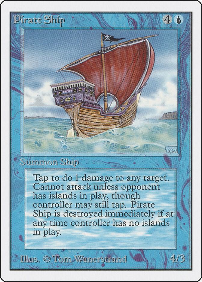Pirate Ship card from Unlimited Edition