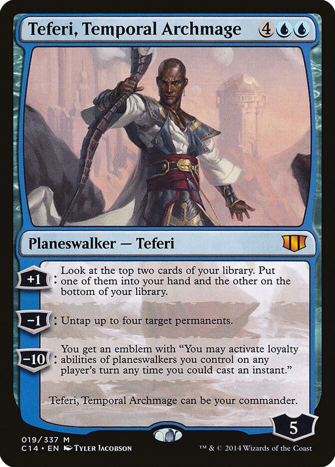 Teferi, Temporal Archmage 19 card from Commander 2014