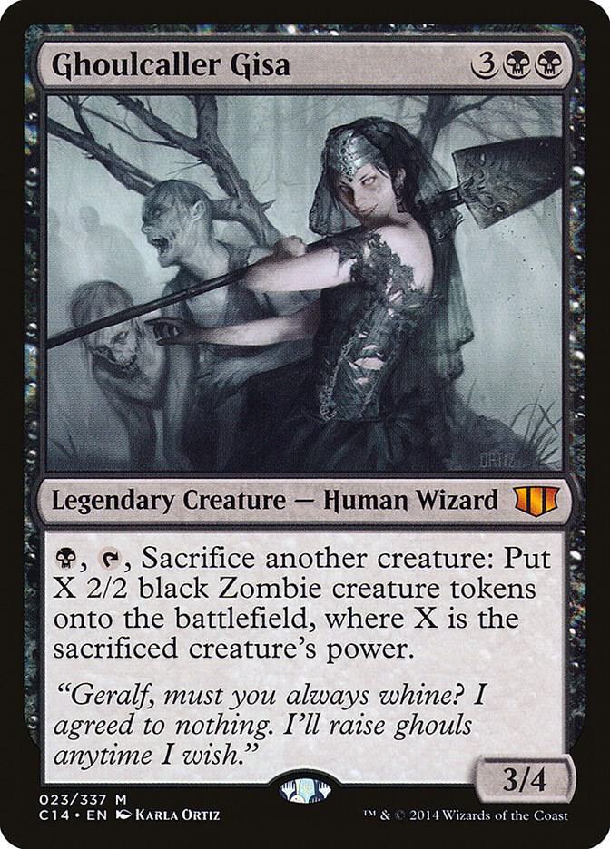 Ghoulcaller Gisa 23 card from Commander 2014
