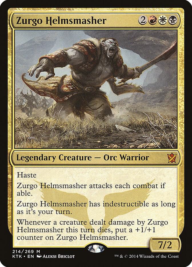 Zurgo Helmsmasher 214 card from Khans of Tarkir