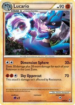 Lucario - 14/95 (Call of Legends) 014/095 card from Deck Exclusives