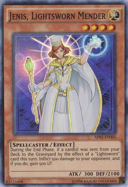 Jenis, Lightsworn Mender AP05-EN005 card from Astral Pack 5