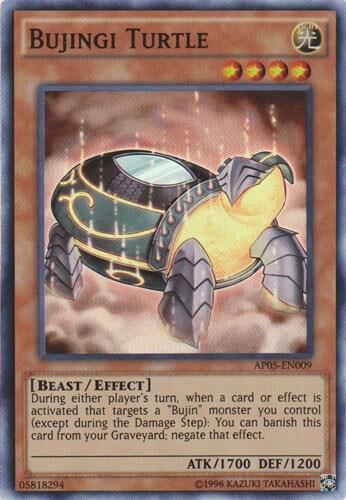 Bujingi Turtle AP05-EN009 card from Astral Pack 5