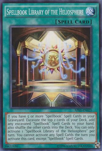 Spellbook Library of the Heliosphere AP05-EN025 card from Astral Pack 5