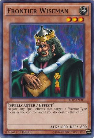 Frontier Wiseman BP03-EN003 card from Battle Pack 3: Monster League