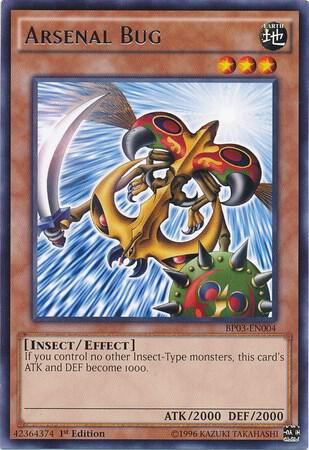 Arsenal Bug BP03-EN004 card from Battle Pack 3: Monster League