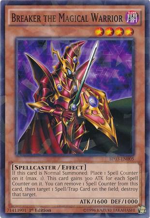 Breaker the Magical Warrior (Shatterfoil) BP03-EN005 card from Battle Pack 3: Monster League