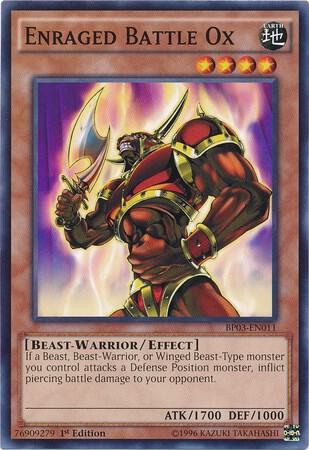 Enraged Battle Ox BP03-EN011 card from Battle Pack 3: Monster League