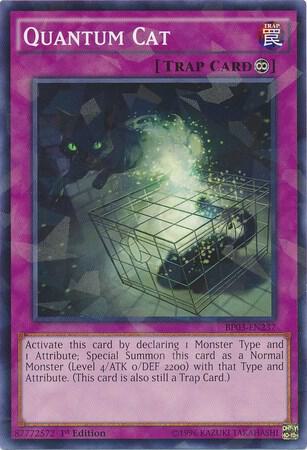 Quantum Cat (Shatterfoil) BP03-EN237 card from Battle Pack 3: Monster League