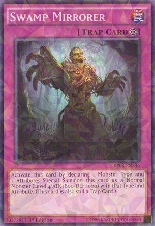 Swamp Mirrorer (Shatterfoil) BP03-EN236 card from Battle Pack 3: Monster League