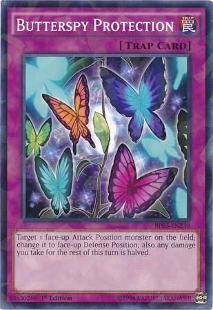 Butterspy Protection (Shatterfoil) BP03-EN230 card from Battle Pack 3: Monster League