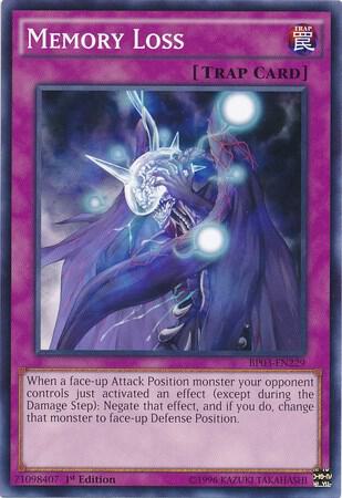 Memory Loss BP03-EN229 card from Battle Pack 3: Monster League