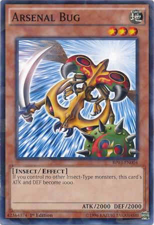 Arsenal Bug (Shatterfoil) BP03-EN004 card from Battle Pack 3: Monster League