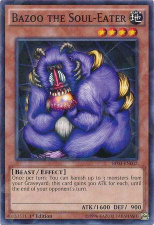 Bazoo the Soul-Eater (Shatterfoil) BP03-EN002 card from Battle Pack 3: Monster League